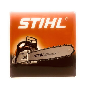 Stihl Schild Blechschild Werbeschild Motorsäge 3D...