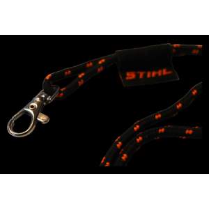 Stihl Schlüsselband - 54cm - Lanyard mit Karabiner in Schwarz-Orange