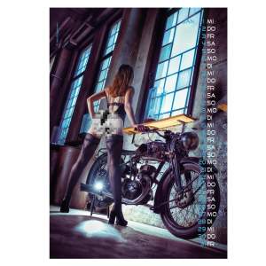 Kalender 2026 - Bikes & Girls: Ästhetische Aktfotografie mit Motorrädern (Erotikkalender DIN A3)