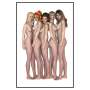 6 Stück Erotikkalender 2025  - Orion Pin Up Hot Girls Bundle Set Wandkalender