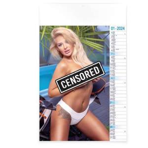 Kalender 2024 Tropical Girls, nackte Frauen Wandkalender,...