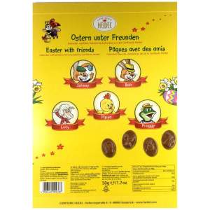 Heidel Osterkalender Schokolade 50g & Happy Easter Schokoladenfiguren 100g