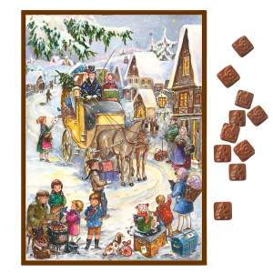 Nostalgischer Schoko-Adventskalender – Kutschfahrt...