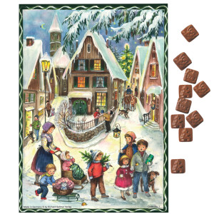 Nostalgischer Schoko-Adventskalender – Winterliches...