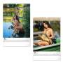 Girls and Carps Kalender 2025 Karpfenkalender Nackte Frauen Karpfen 33 x 46 cm