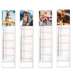 Erotikkalender Sexy Spicy Girls 2025, Kalender mit Frauen und für Notizen 12 × 48 cm