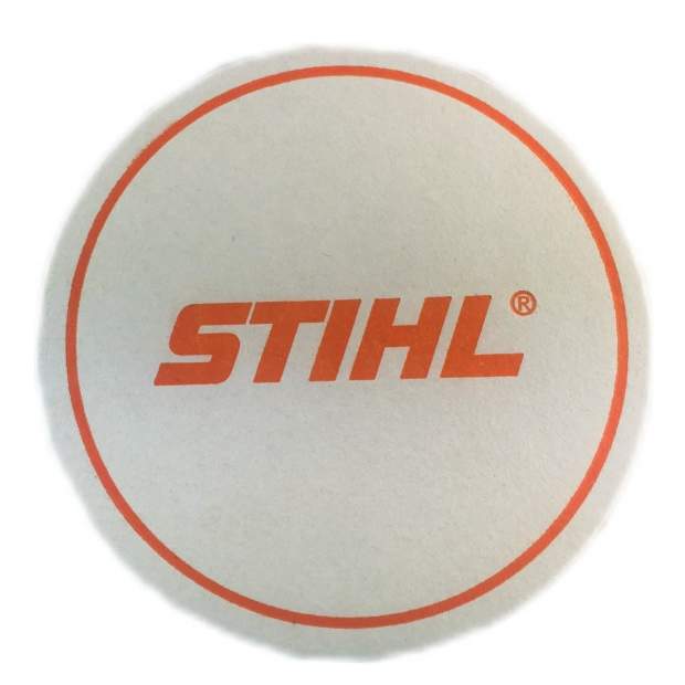 Bierdeckel von Stihl Weiss "rund" 2 Stück