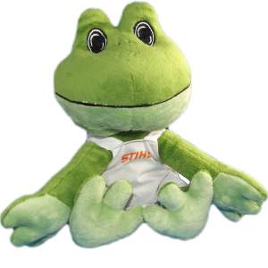 Stihl Plüschtier Kuscheltier Frosch Velboa...