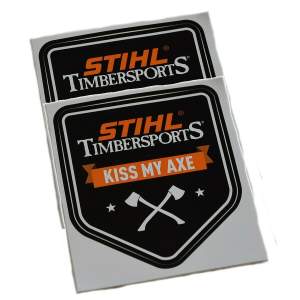 Stihl Aufkleber Timbersports 21 x 24 cm, 2 Stück