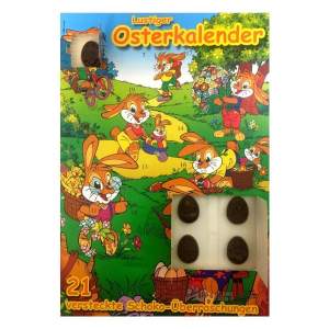 Lustiger Osterkalender Schokolade 90g Schokoladenkalender Ostern