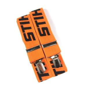 Stihl Hosenträger Metallclips Orange 130 cm Länge