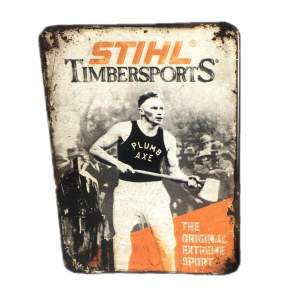 Stihl 3D Magnet Timbersports Nostalgie History - 5,5 x...